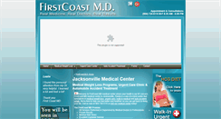 Desktop Screenshot of firstcoastmd.com